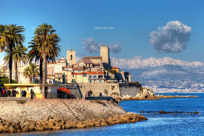 Antibes montagne neige hdr villes côte azur vues mille brille prises feux grâce valberg